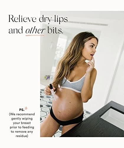 HATCH Nipple + Lip Rescue Balm - 1oz Lanolin Free Nipple Cream - Natural Nipple Care for Breastfeeding - Hydrating Nipple Balm - Mama Safe Breastfeeding Essentials - Image 3