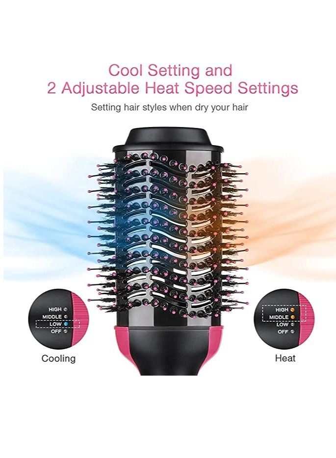 LEDIN Hair Dryer Brush and Hot Air Brush, Bvser Air Hair Brush 3 in 1 One Step Hair Dryer and Styler Volumizer for Rotating Straightening, Curling, Salon Negative Ion Ceramic Blow Dryer Brush - Image 3