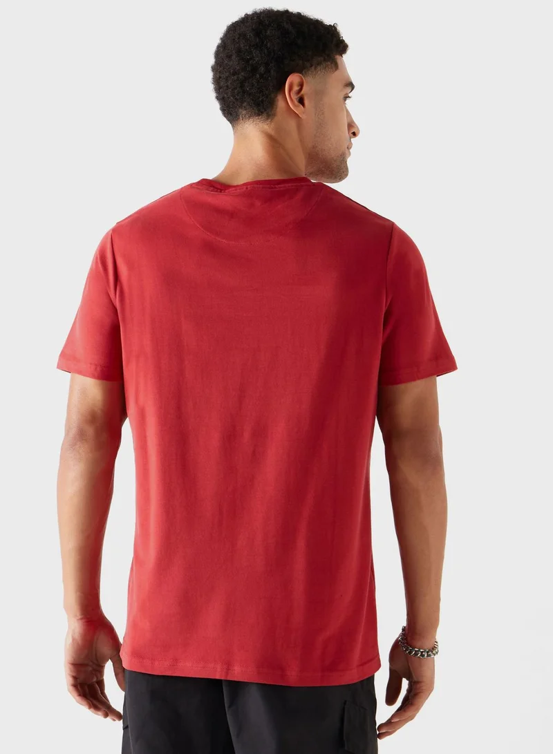 إيكو يو إن إل تي دي. Logo Print Crew Neck T-Shirt