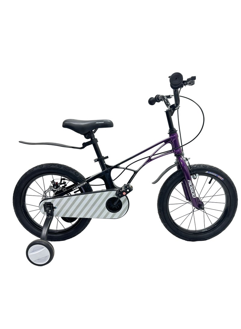MOGOO Horizon 16-Inch Kids Magnesium Bike | 16-Inch Wheel Size | Adjustbale Seat | Purple Color - Image 1