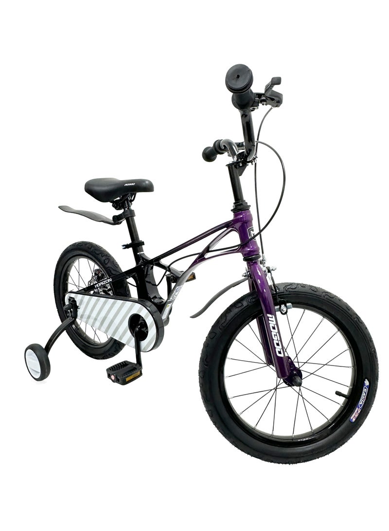 MOGOO Horizon 16-Inch Kids Magnesium Bike | 16-Inch Wheel Size | Adjustbale Seat | Purple Color - Image 2