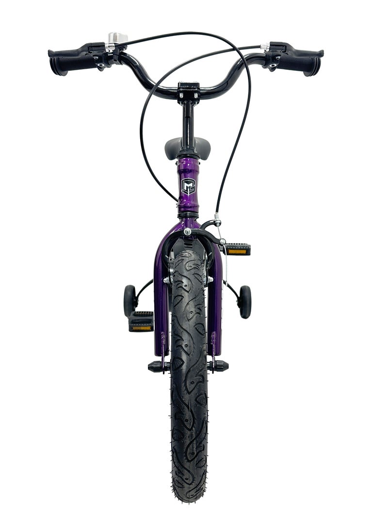 MOGOO Horizon 16-Inch Kids Magnesium Bike | 16-Inch Wheel Size | Adjustbale Seat | Purple Color - Image 3