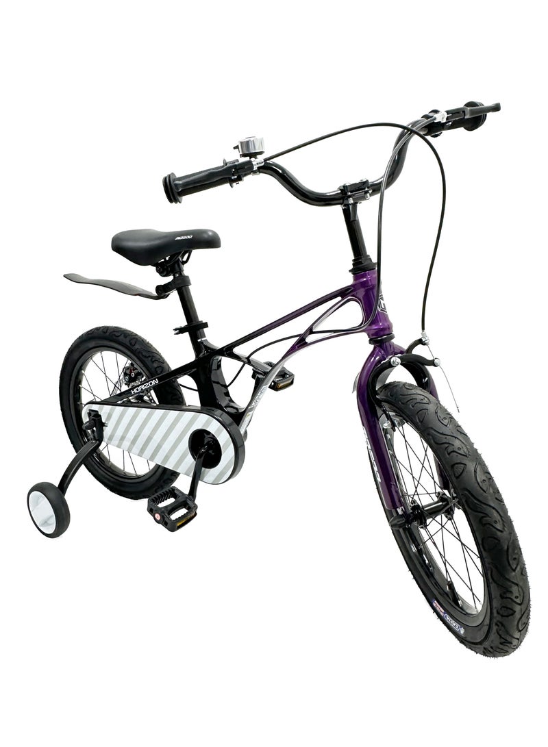 MOGOO Horizon 16-Inch Kids Magnesium Bike | 16-Inch Wheel Size | Adjustbale Seat | Purple Color - Image 4