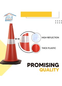 1 pack of Traffic Cones 75 CM - Heavy-Duty Safety Cones with Reflective Collar and Handle for Parking Lot and Driving Training - pzsku/ZB24DCB96A98E6F49F7D4Z/45/_/1730308597/8502c56c-c5a6-493f-b527-5562487629c9