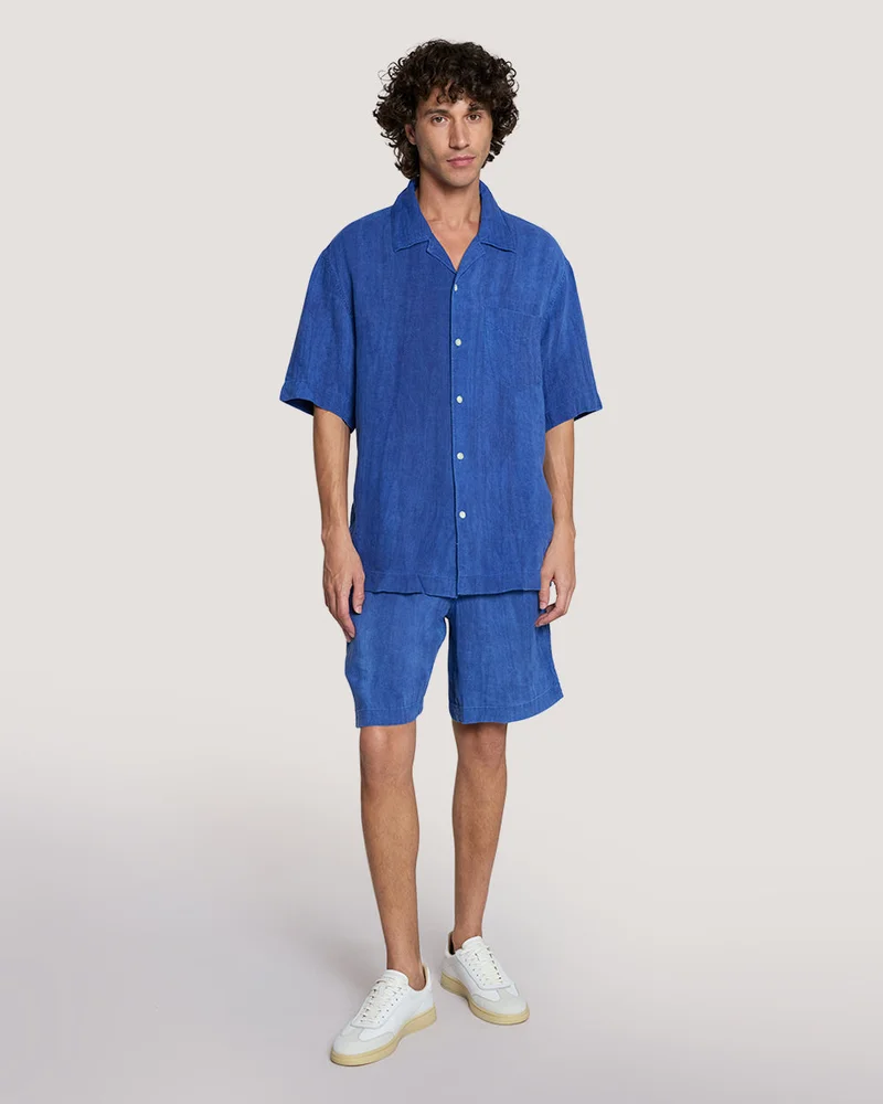 GANT Gant Relaxed Fit Linen Resort Short Sleeve Shirt