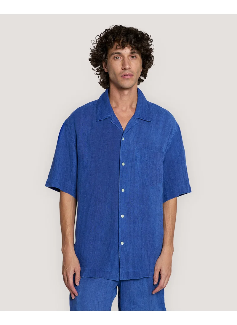 GANT Gant Relaxed Fit Linen Resort Short Sleeve Shirt
