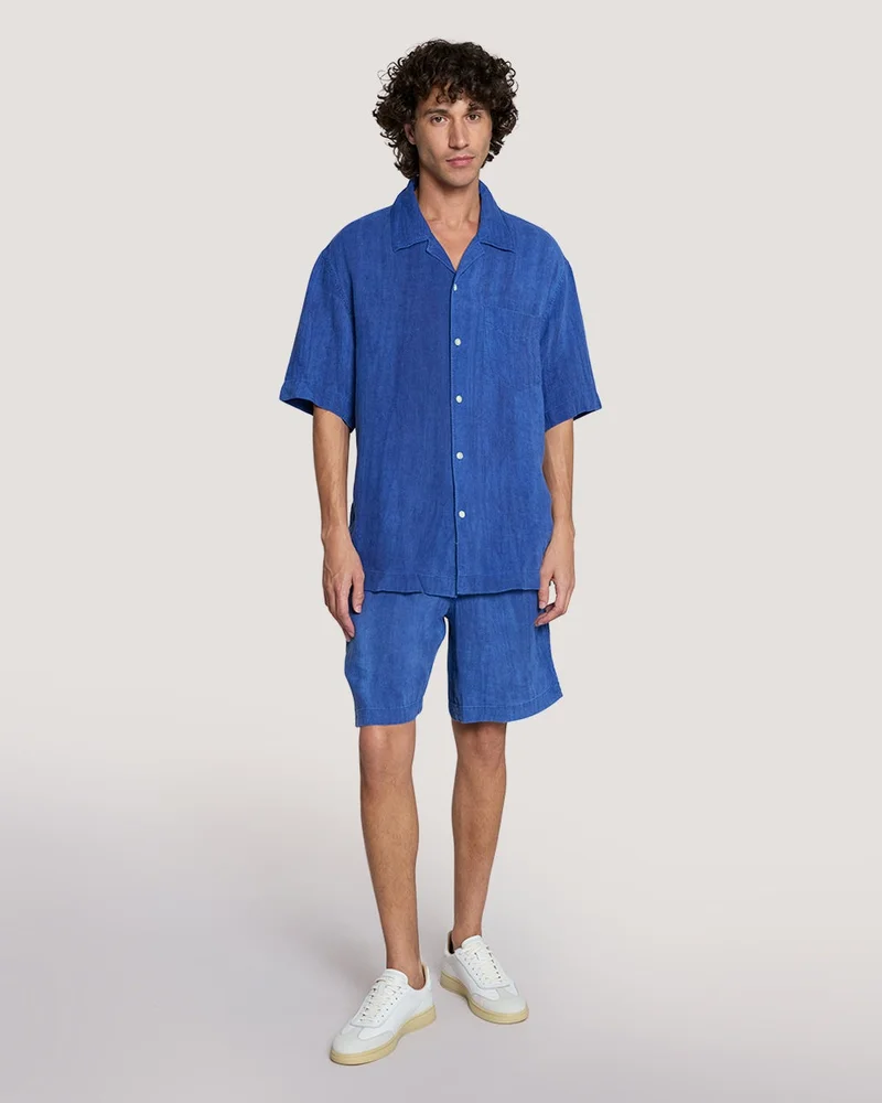 GANT  Gant Relaxed Fit Linen Resort Short Sleeve Shirt for Men | Best Price UAE