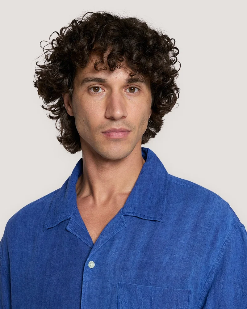 GANT  Gant Relaxed Fit Linen Resort Short Sleeve Shirt for Men | Best Price UAE