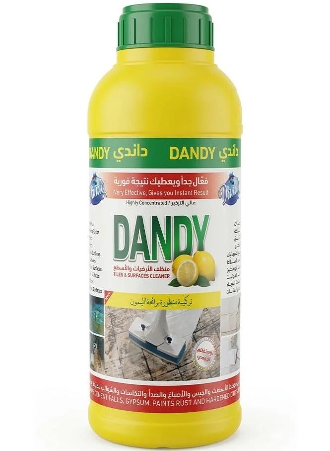 Dandy Lemon Floor Cleaner & Sanitizer - Effective formula with a long-lasting fresh scent - Cleaning and shine-protecting liquid for household surfaces