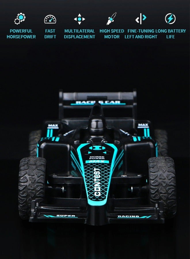 GROIC F1 Remote Control Car, Electric RC Car, Rechargeable Remote Control Stunt Car Toys, Children's Simulation Electric Racing Four-wheel Drive Racing  - Image 2