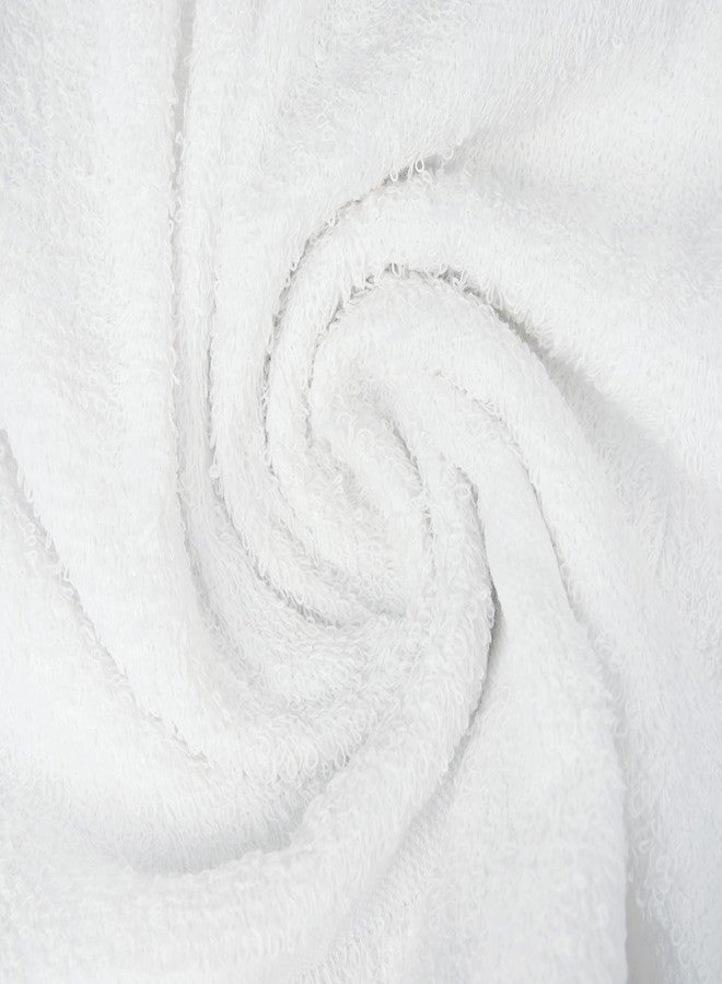 ZUPERIA White Bath Towels Bulk 12 Pack (20 x 40 Inches) - 100% Cotton Economy Light Weight Towels for Commercial Use - Quick Dry, Ultra-Soft, and Absorbent Bulk Towels - Image 5