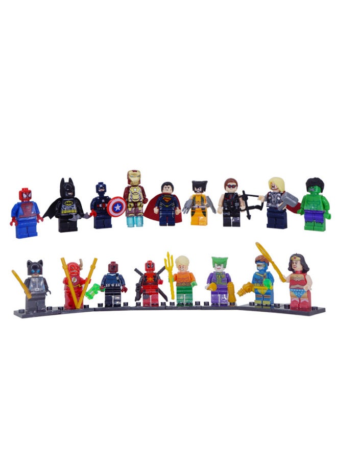 MOC 17 Super-English Building Blocks, Small Particles, Hero Figures, Toy Bags, Generation Of Hair-Color:If You Want A Set, Shoot 1 Directly.-Specifications:4.5cm High  - Image 2