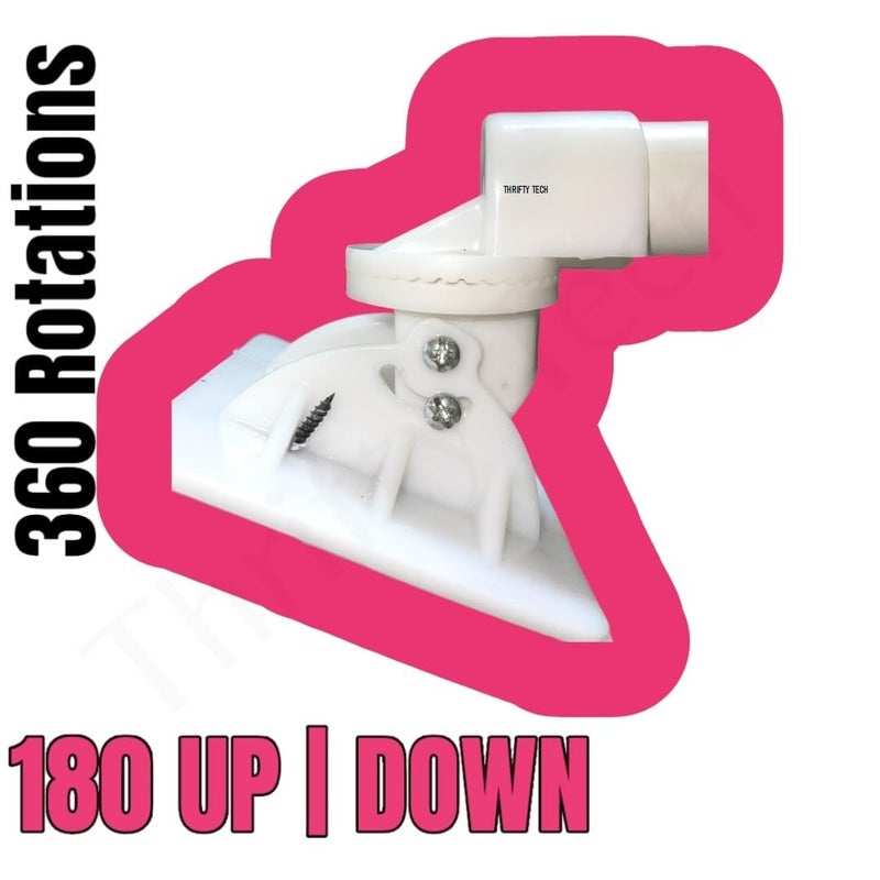 Thrifty Tech 12" Heavy Duty (Hard PVC Pipe) Wall Mounting Bracket/Stand for Bullet Camera, Universal Indoor & Outdoor Usage, CCTV Camera Wall Mounting Bracket Stand for Bullet & Box Camera (12") - Image 5