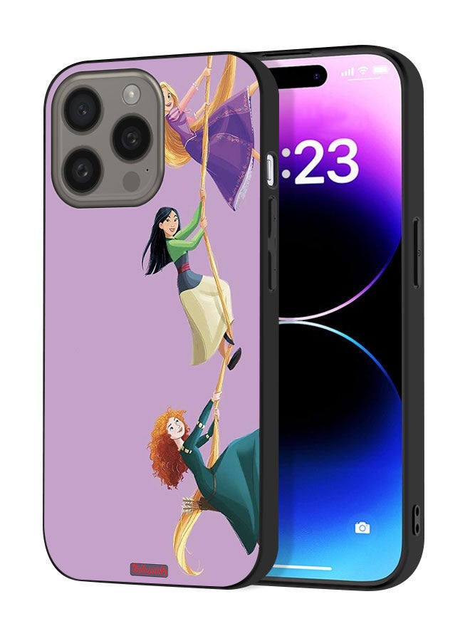 Tolwak Apple iPhone 15 Pro Max Protective Case Cover Girls Climbing Art - Image 1