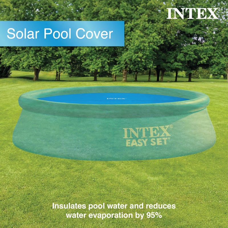 INTEX 28011E Solar Pool Cover: For 10ft Round Easy Set and Metal Frame Pools â€“ Insulates Pool Water â€“ Reduces Water Evaporation â€“ Keeps Debris Out â€“ Reduces Chemical Consumption - Image 4