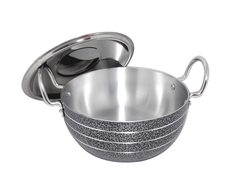BARTAN HUB kadhai with lid (2500 ML, Dishwasher Safe, Aluminium Made) Cookware Set (Aluminium, 1 - Piece) - Image 4