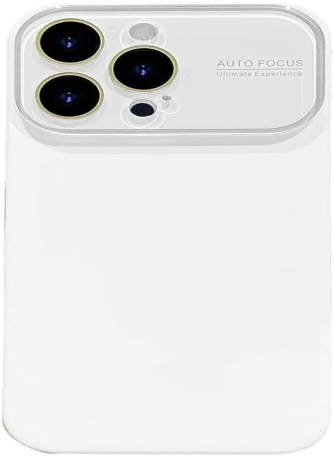 Next store Compatible with iPhone 12 Pro Max Case, [Full Camera Protection] Premium Matte Glass Shockproof Durable Phone Case Cover Compatible with iPhone 12 Pro Max 6.7 Inch (White)