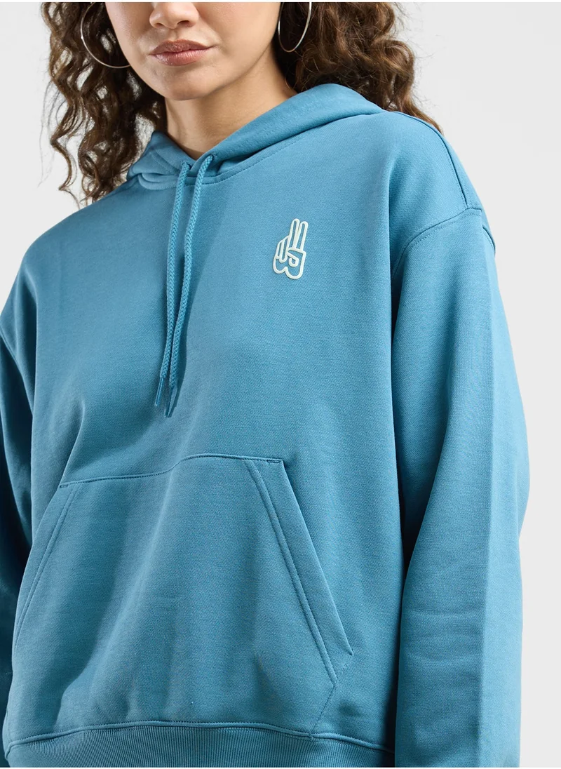 New Balance French Terry Oversized Peace Hoodie