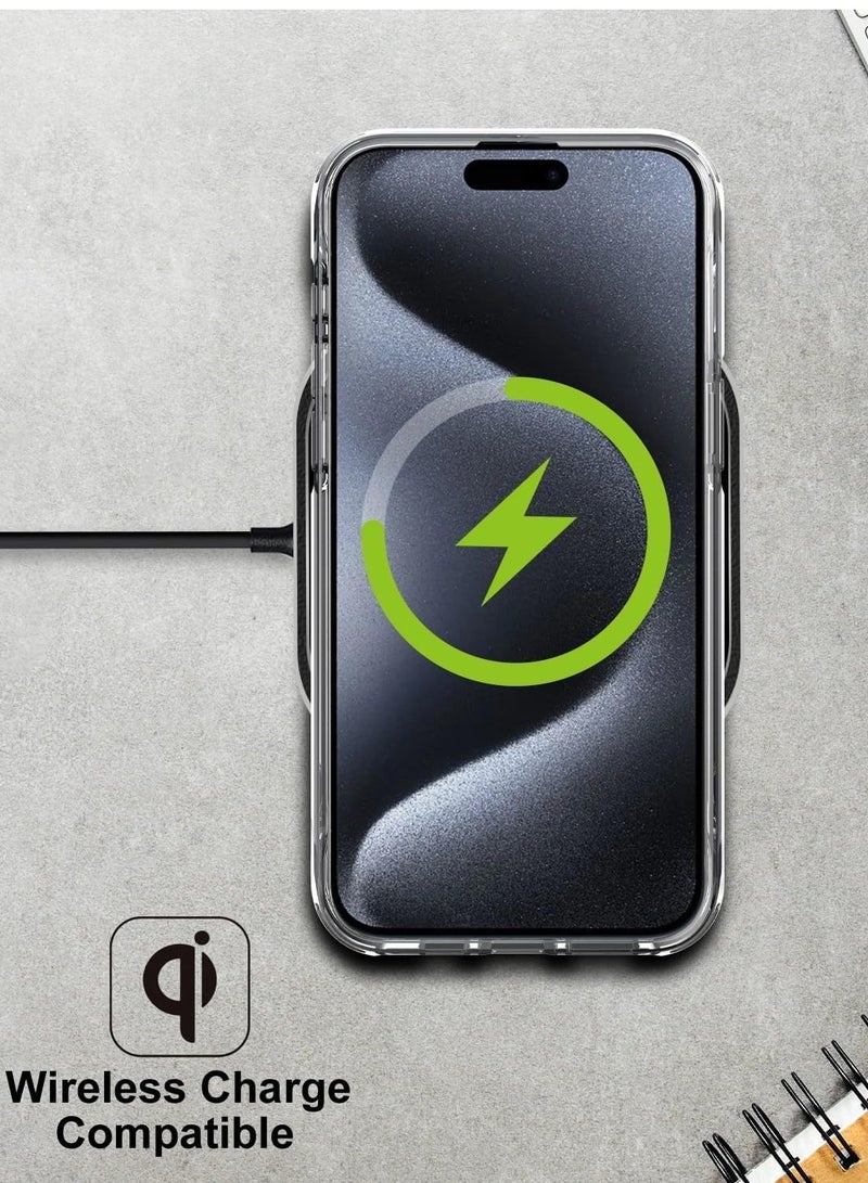 جيرفور جراب Gear4 Crystal Palace متوافق مع هاتف iPhone 13/iPhone 14 مقاس 6.1 بوصة، حماية متقدمة من الصدمات مع التكنولوجيا، مضاد للاصفرار، غطاء هاتف - شفاف - Image 2