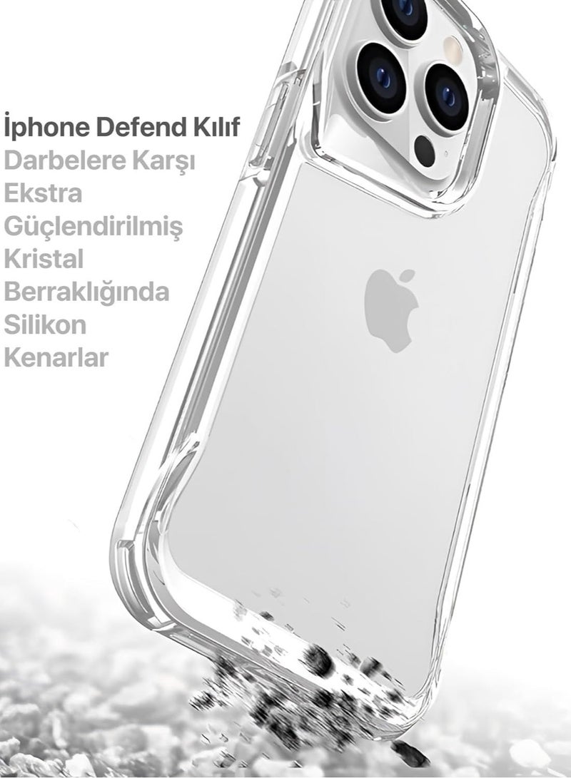 جيرفور جراب Gear4 Crystal Palace متوافق مع هاتف iPhone 13/iPhone 14 مقاس 6.1 بوصة، حماية متقدمة من الصدمات مع التكنولوجيا، مضاد للاصفرار، غطاء هاتف - شفاف - Image 5