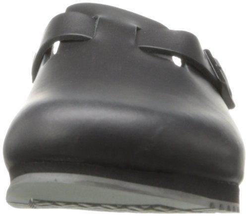 BIRKENSTOCK حذاء عمل غير محدد الجنس من بيركنستوك بوسطن سوبر جريب جلد مقاوم للانزلاق، أسود، 39 M EU - Image 2
