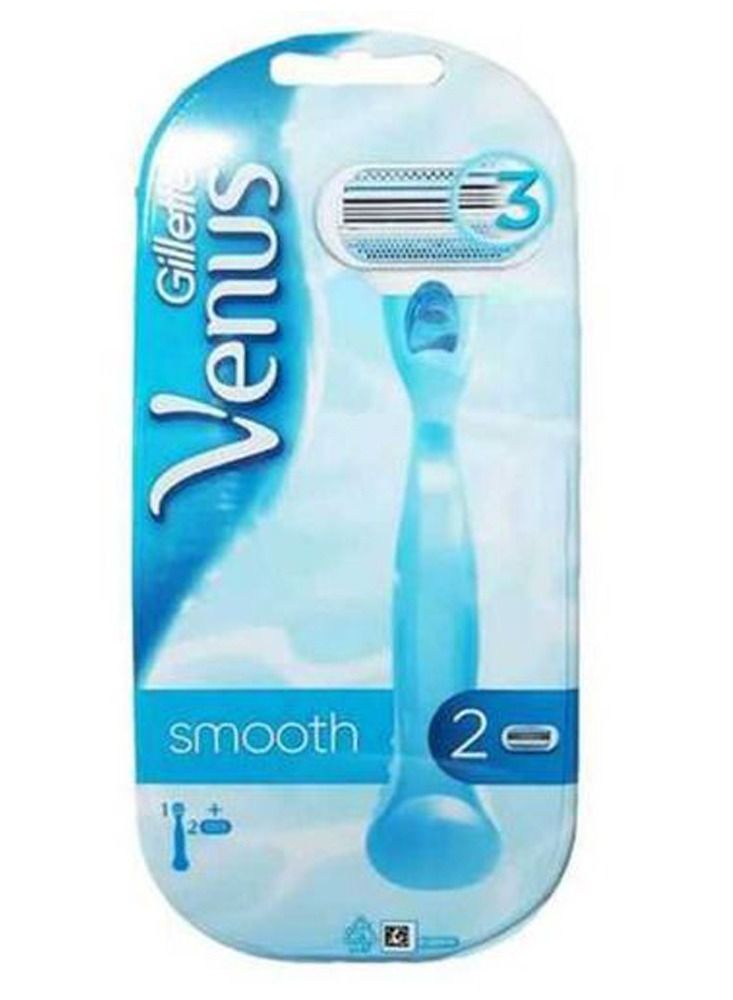 Venus Smooth Sensitive Razor Handle Blue/Clear