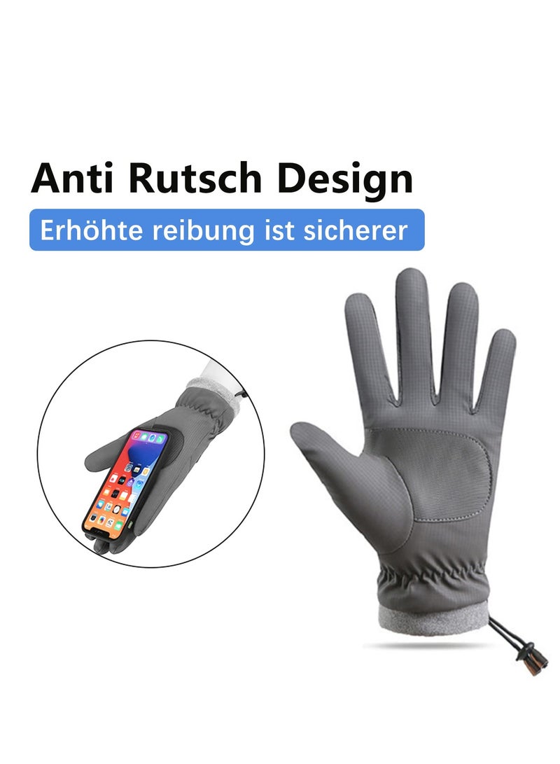 Barakah قفازات شتوية للرجال والنساء قفازات حرارية مقاومة للماء قفازات تعمل باللمس دافئة مناسبة للرياضات الخارجية، الجري، المشي، التزلج، ركوب الدراجات - Image 5