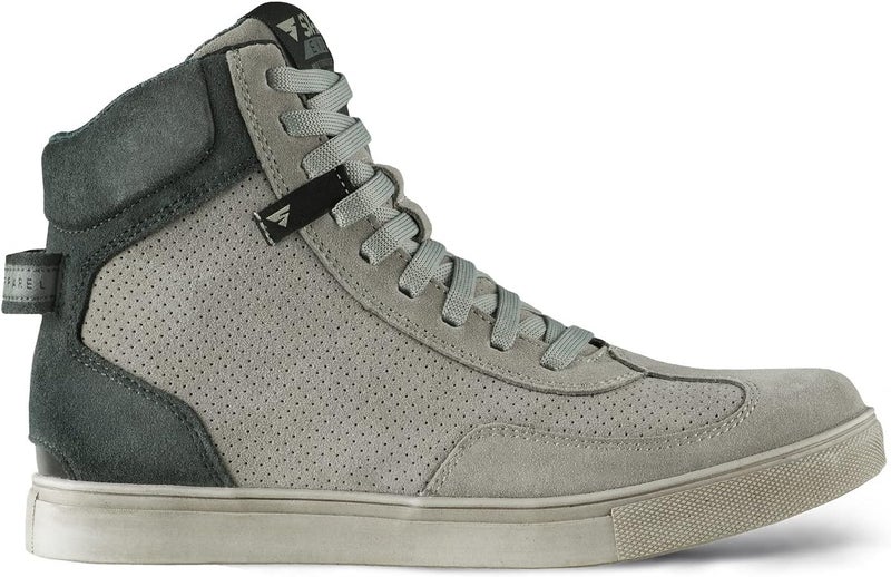 SHIMA SX-2 Evo Motorcycle Riding Shoes Men Boots Ventilated Leather Street Summer Suede Sport Stealth Touring Shoe Moto Footwear Bikers Powersports (Mens, Grey, 11.5) - Image 2