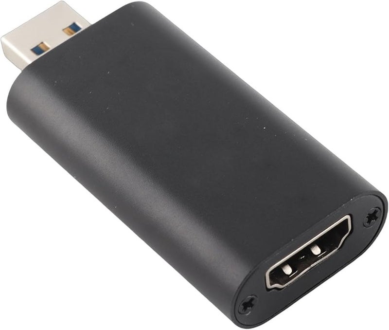 بطاقة التقاط الصوت والفيديو عالية الدقة السوداء HDMI إلى USB مسجل للبث المباشر وألعاب الفيديو والتعليم - Image 1