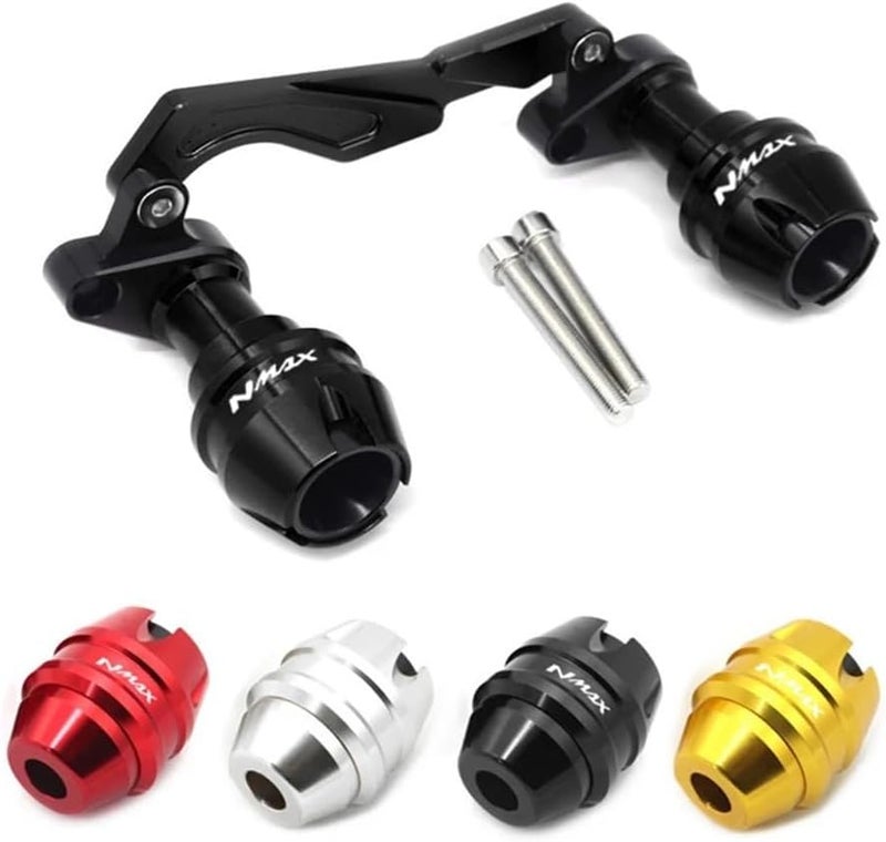 Yamaha NMAX 155 Front Fork Frame Slider Crash Protector Black - Image 3