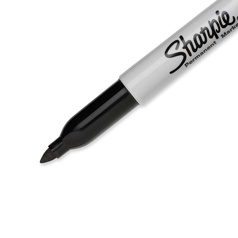 Sharpie Permanent Marker, Fine Point, Black, Pack of 3 - Image 4