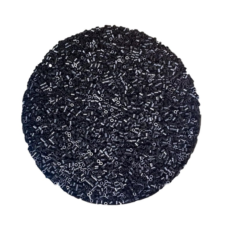 OEEKOI 5500Pcs Fuse Beads 5mm Bulk Melting Beads for Crafts Ideal for Christmas Birthday Gifts Black