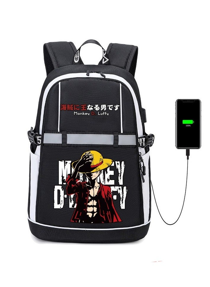 Large-capacity Junior High School Student Backpack Student Burden-reducing Backpack 32*22*51cm