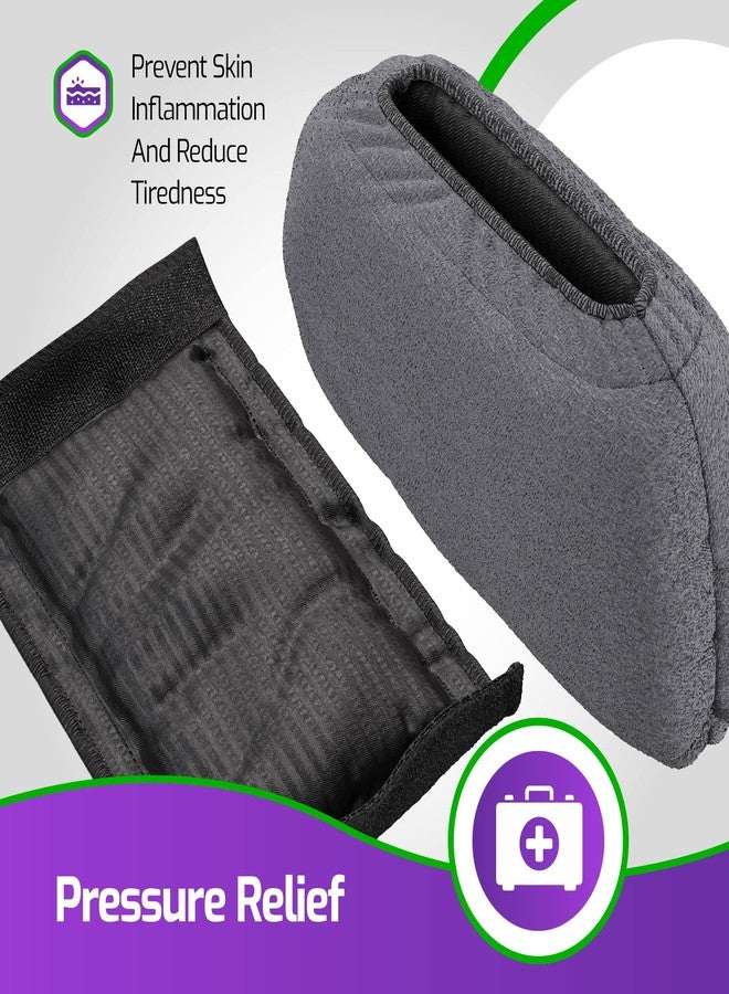 MARS WELLNESS Premium Crutches Padding for Crutches - Under Arm Crutch Padding Crutch Cushions - Gray Pads - Fits Standard Crutches - Image 4