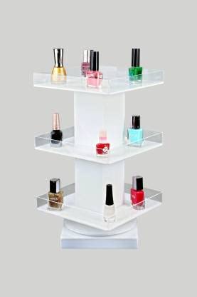 Arah Arah 3 Tier Acrylic Nail Polish 360 Rotating Display Rack Organizer Stand Makeup Cosmetics Storage Box - Image 1