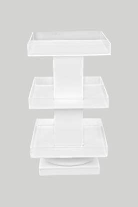 Arah Arah 3 Tier Acrylic Nail Polish 360 Rotating Display Rack Organizer Stand Makeup Cosmetics Storage Box - Image 3