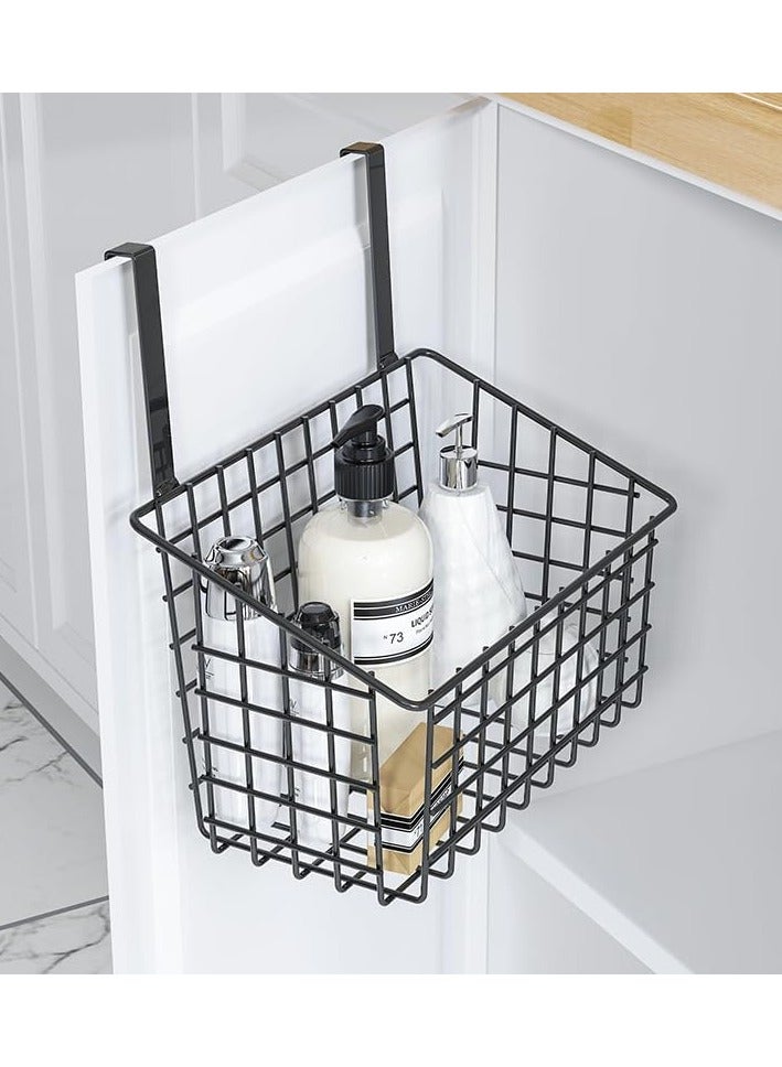 DubaiGallery 2Pcs Kitchen Basket Hanging Door Rear Shelf Storage Bathroom Kitchen Cabinet Door Hanger Hanging Basket  - Image 4