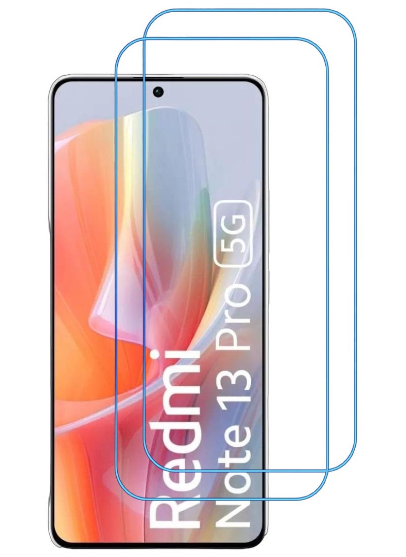 ACLIX 2 Pieces Antistatic ESD Dustproof Premium Quality High Definition Clear Tempered Glass Screen Protector Designed For Xiaomi Redmi Note 13  Pro - Image 1