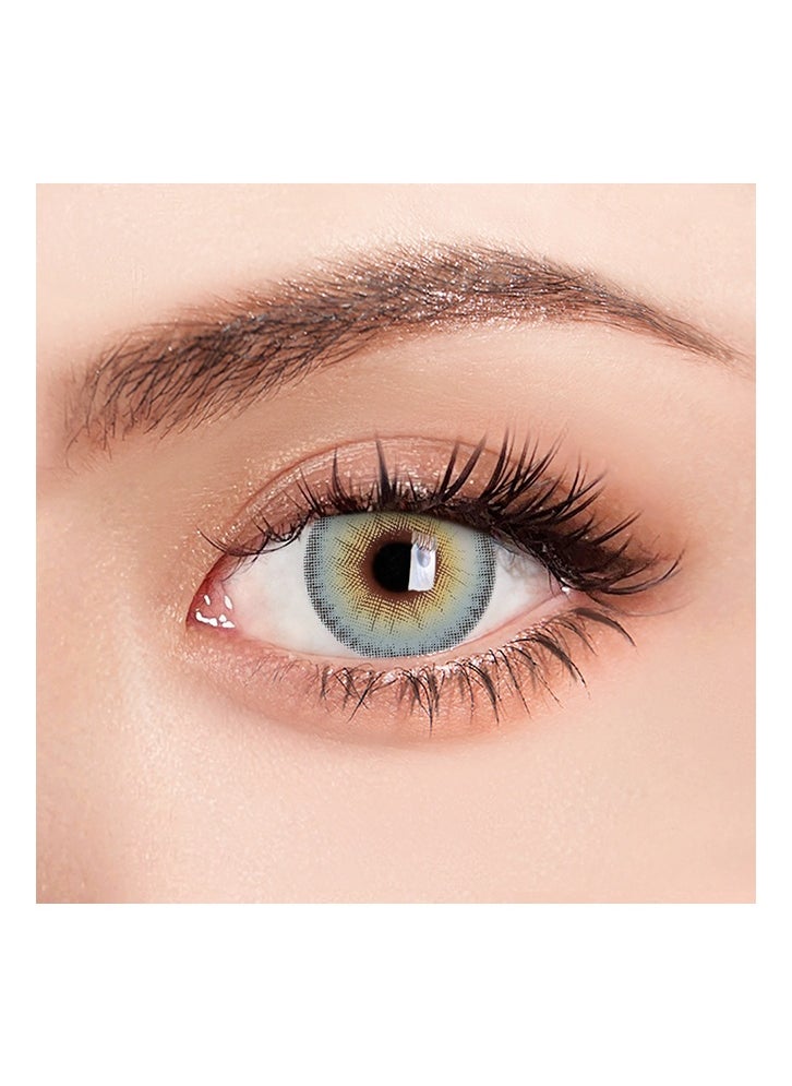 UYAAI Grey Yearly Colored Contact Lenses, Unisex Cosmetic Contact Lenses, Natural Fashion Lenses, With Case  - Image 4