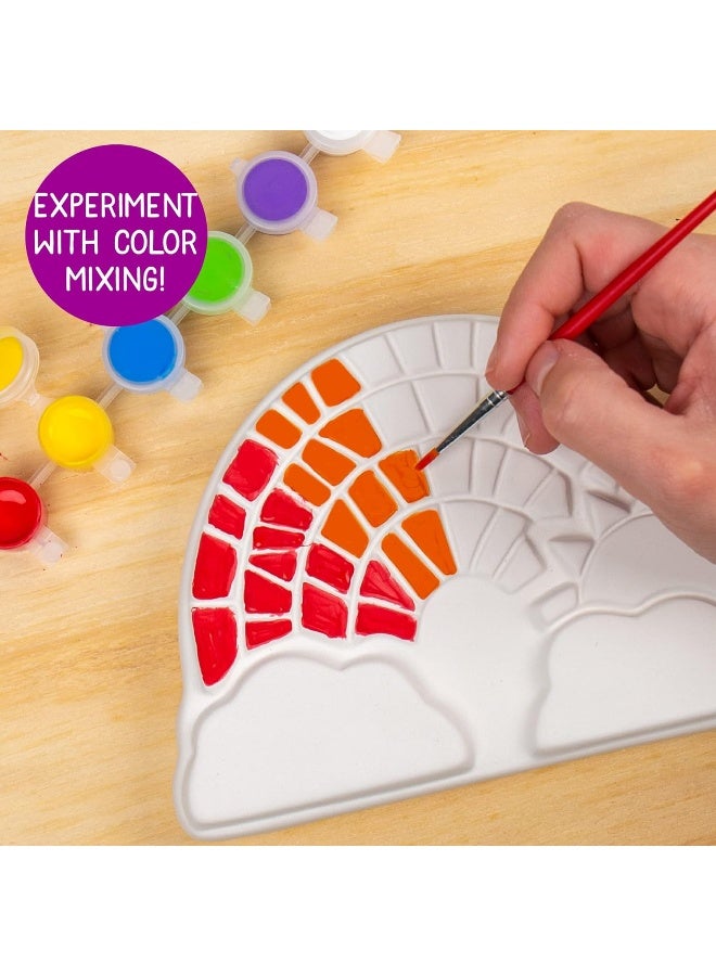 Creative Roots Paint Your Own Rainbow Stepping Stone Craft Kits for Kids, Ceramics to Paint, Ages 6+ - Image 4