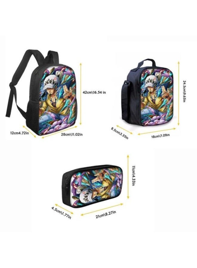 عام أحدث نموذج عالمي من الكرتون طباعة ثلاثة قطعة حقيبة مجموعة ( الطلاب ، الأطفال ، الأصدقاء ، نزهة ، تسلق الجبال ، الخ . ) - Image 5