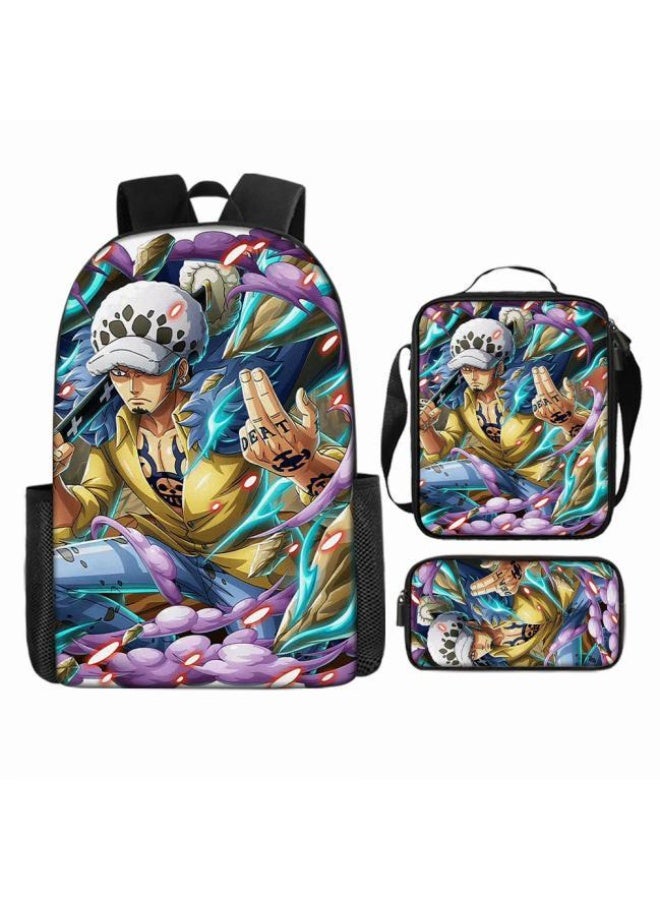 عام أحدث نموذج عالمي من الكرتون طباعة ثلاثة قطعة حقيبة مجموعة ( الطلاب ، الأطفال ، الأصدقاء ، نزهة ، تسلق الجبال ، الخ . ) - Image 4