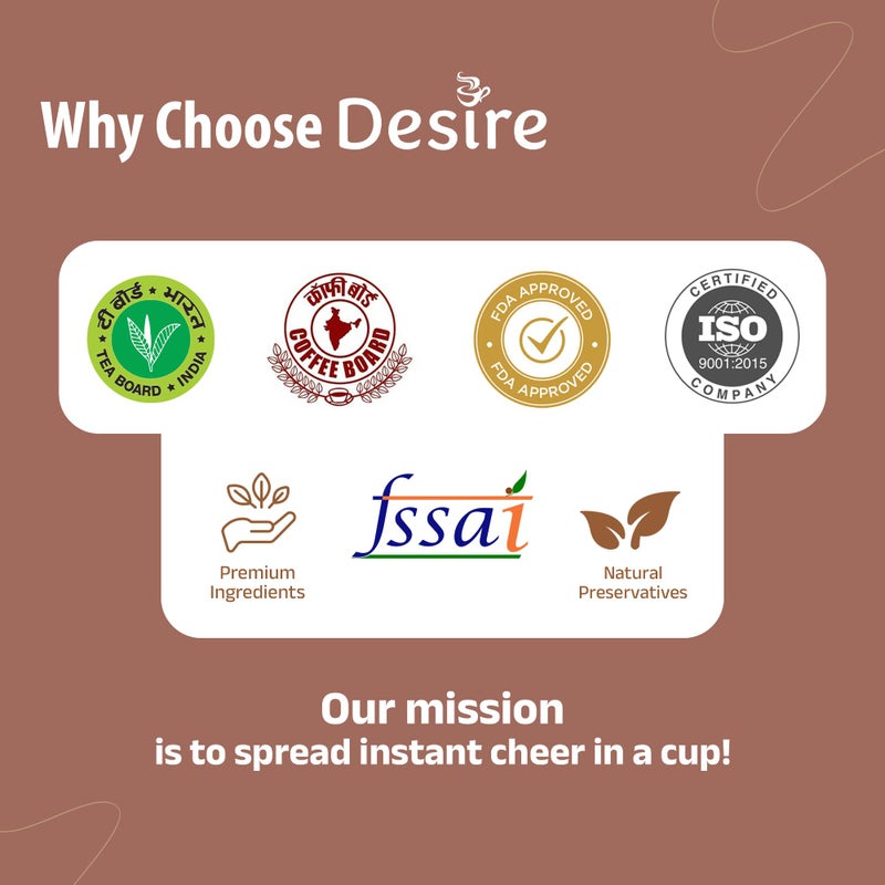 Desire instant premix Coffee Permix Low Sugar(Diet)Coffee Premix For Vending Machine,Coffee Powder Bag For Coffee Machine Or Manual Use-Just Add Hot Water & Enjoy( Serves 40 Cups,Pack Of 1),500 Grams - Image 4