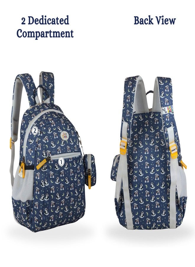 Ligo 10 Liter Fish Print Cool Blue School Bag Lightweight Casual Backpack for Kids school bag boy Children Boys & Girls (Grey) - Image 5