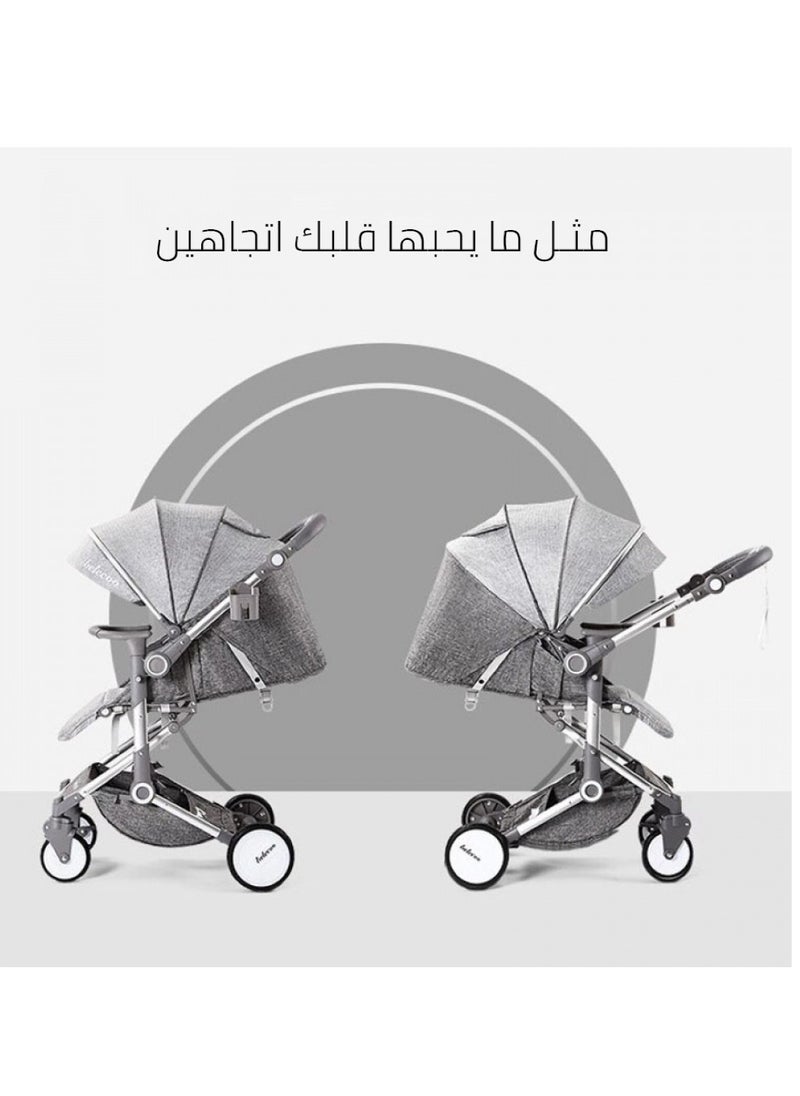 2-Way Stroller with Lightweight, Stretchable and Durable Breathable Fabric Canopy - Black - pzsku/ZB24F53D542D1B47A06FBZ/45/_/1731793672/13ea1f6f-77b7-4613-9a61-b0a2031c8c28