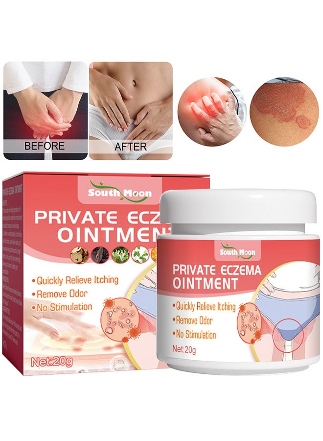 SOUTH MOON Private Eczema Ointment, Female Private Parts Antipruritic Cream Ointment To Remove Itching Peculiar Smell Dermatitis - Image 1