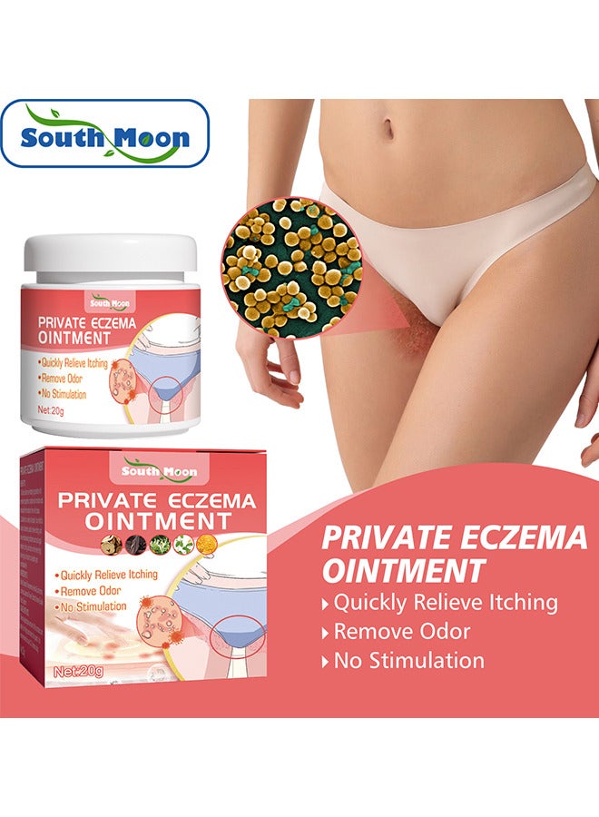 SOUTH MOON Private Eczema Ointment, Female Private Parts Antipruritic Cream Ointment To Remove Itching Peculiar Smell Dermatitis - Image 2