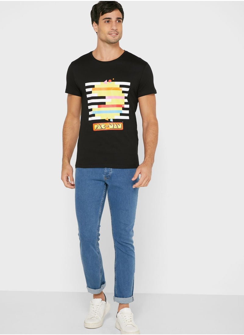 Pacman Crew Neck T-Shirt - pzsku/ZB24F6BA2E0C9E18C893EZ/45/_/1698994538/dc661d2c-81f3-4019-bf08-2613c31c99be