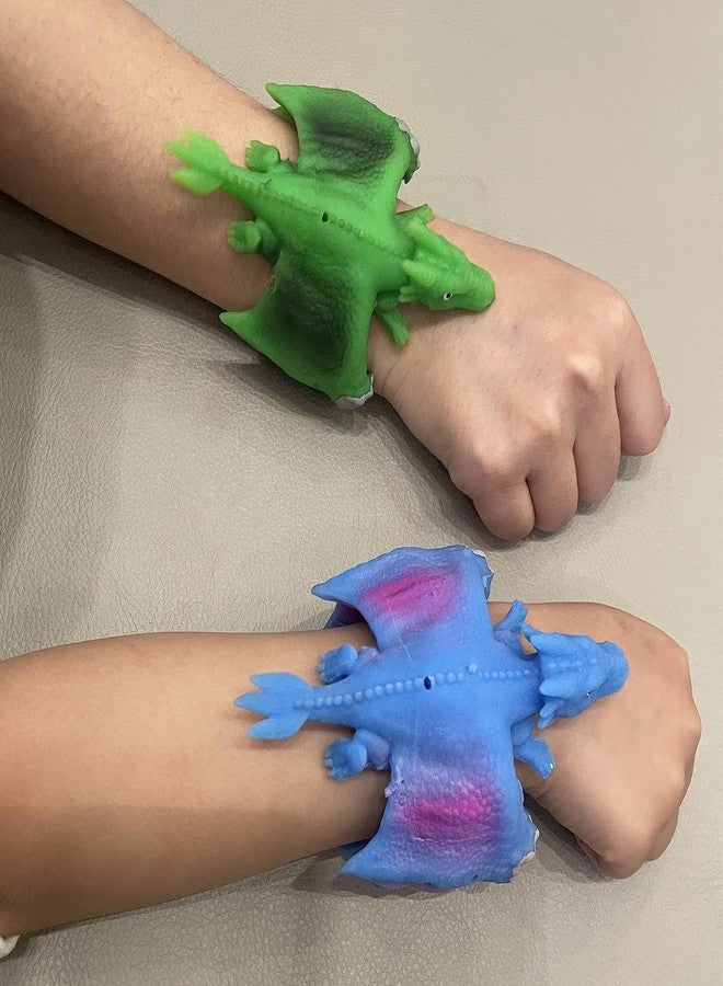 RAYCHY 3PCS Dinosaur Slap Bracelets for Kids Party Favors, Dinosaur Theme Goodie Bag Stuffers for Boys&Girls Birthday Party Gifts for Kids Carnival Prizes (purple)… - Image 4