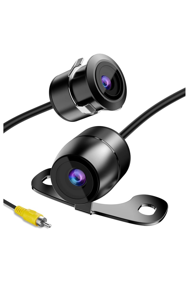 توبيز كاميرا توبي الاحتياطية العكسية، L002 بدقة HD وزاوية رؤية واسعة 170 درجة، كاميرا أمامية/جانبية/خلفية عالمية، خيارين للتثبيت، خطوط توجيه قابلة للإزالة، صورة مرآة وغير مرآة، فقط 12 فولت - Image 1